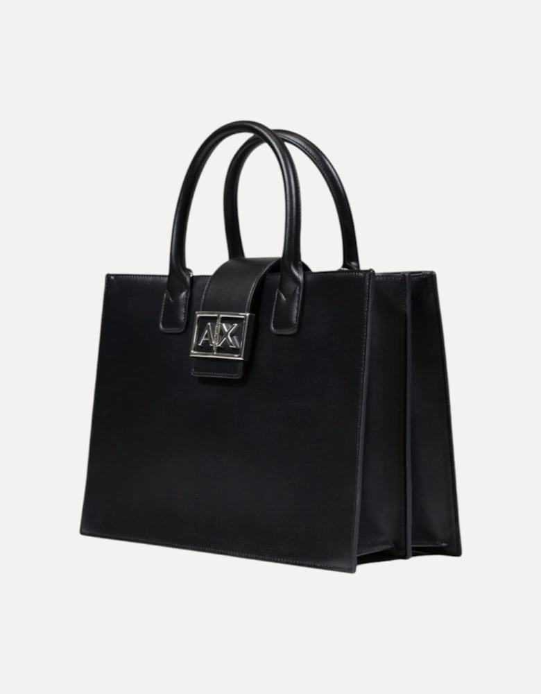 Plain Handbag 100% Polyester Women - Black Bags