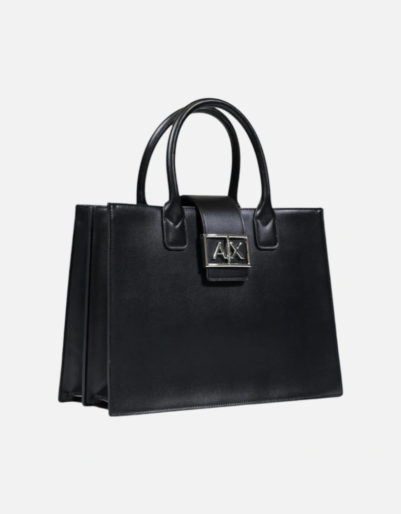 Plain Handbag 100% Polyester Women - Black Bags