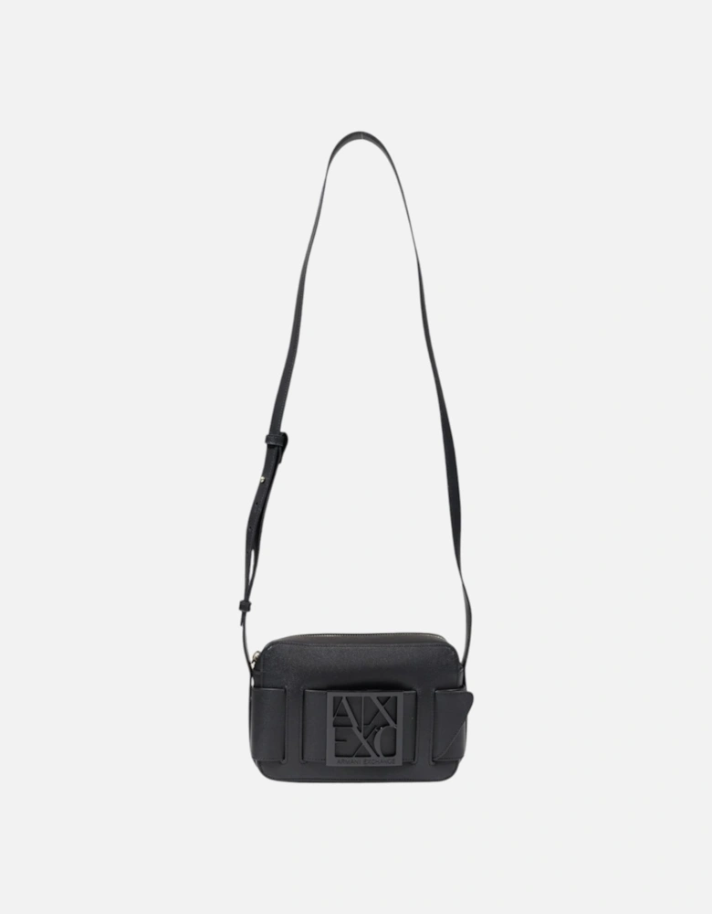 Plain Shoulder Bag with Zip Fastening Women - Black