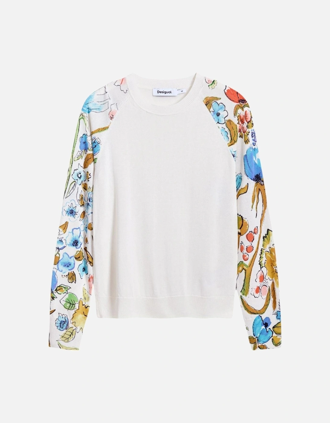 Coloured Pattern Long Sleeve Knitwear Women - White, 4 of 3