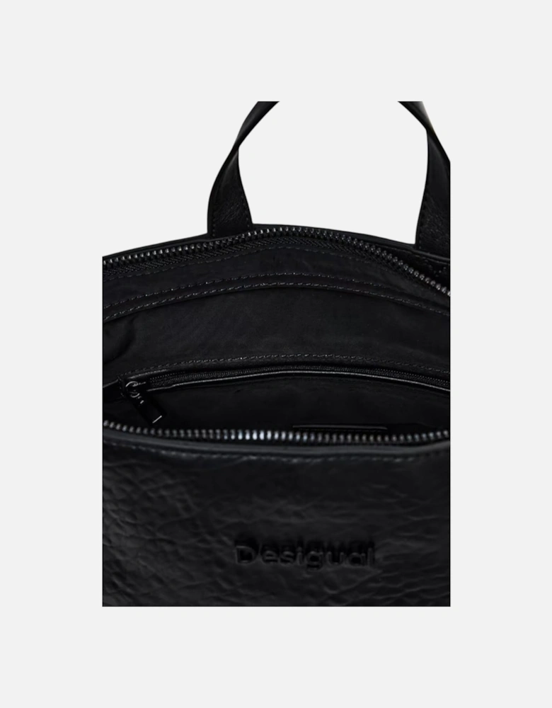 Polyurethane Structured Handbag Women - Black Bags