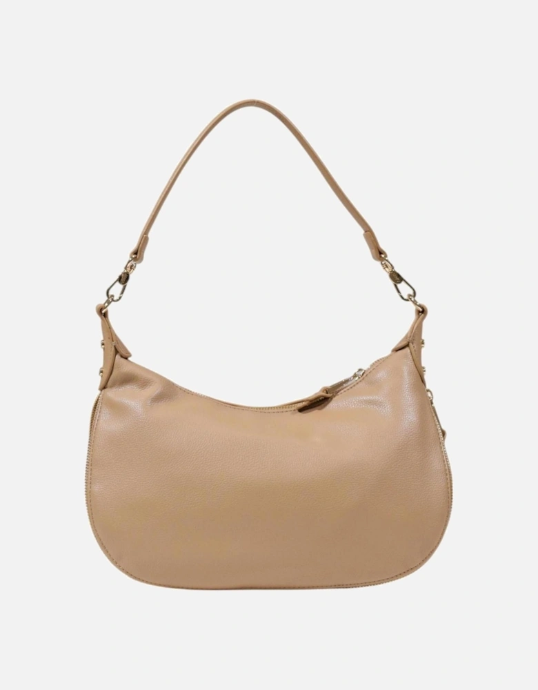 Handbag with Zip and Inside Pockets Women - Beige Bags