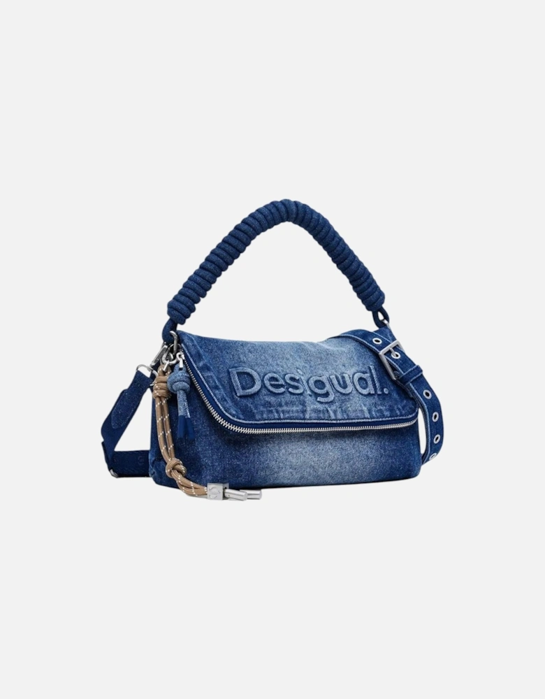 Shoulder Bag with Zip Closure Women - Blue