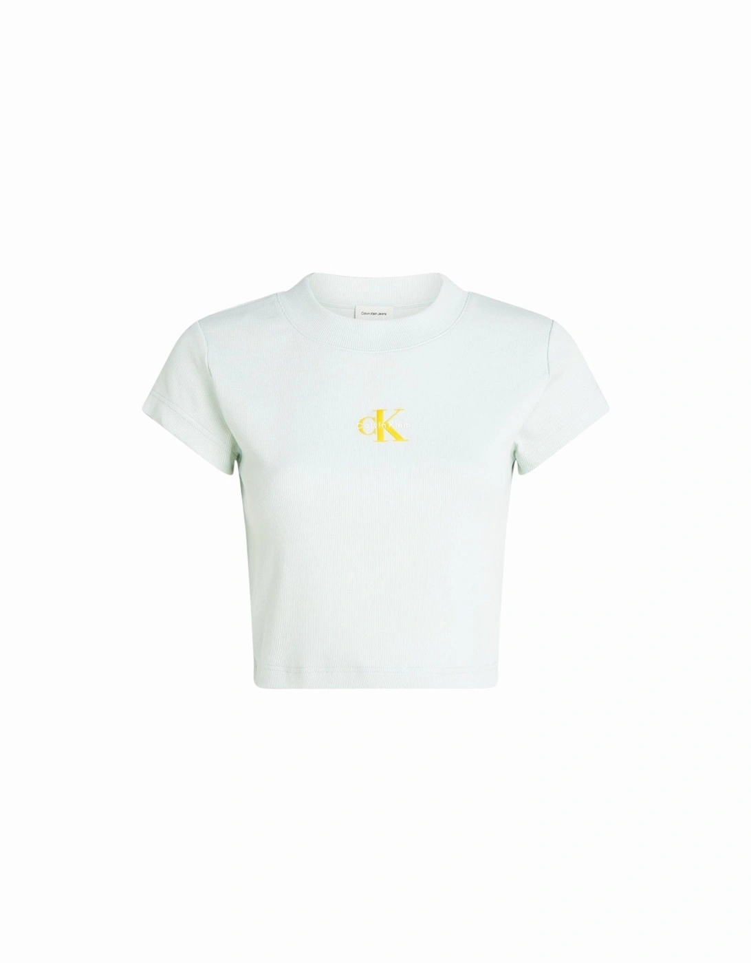Short Sleeve Round Neck T-Shirt Women - Green Shirts, 4 of 3