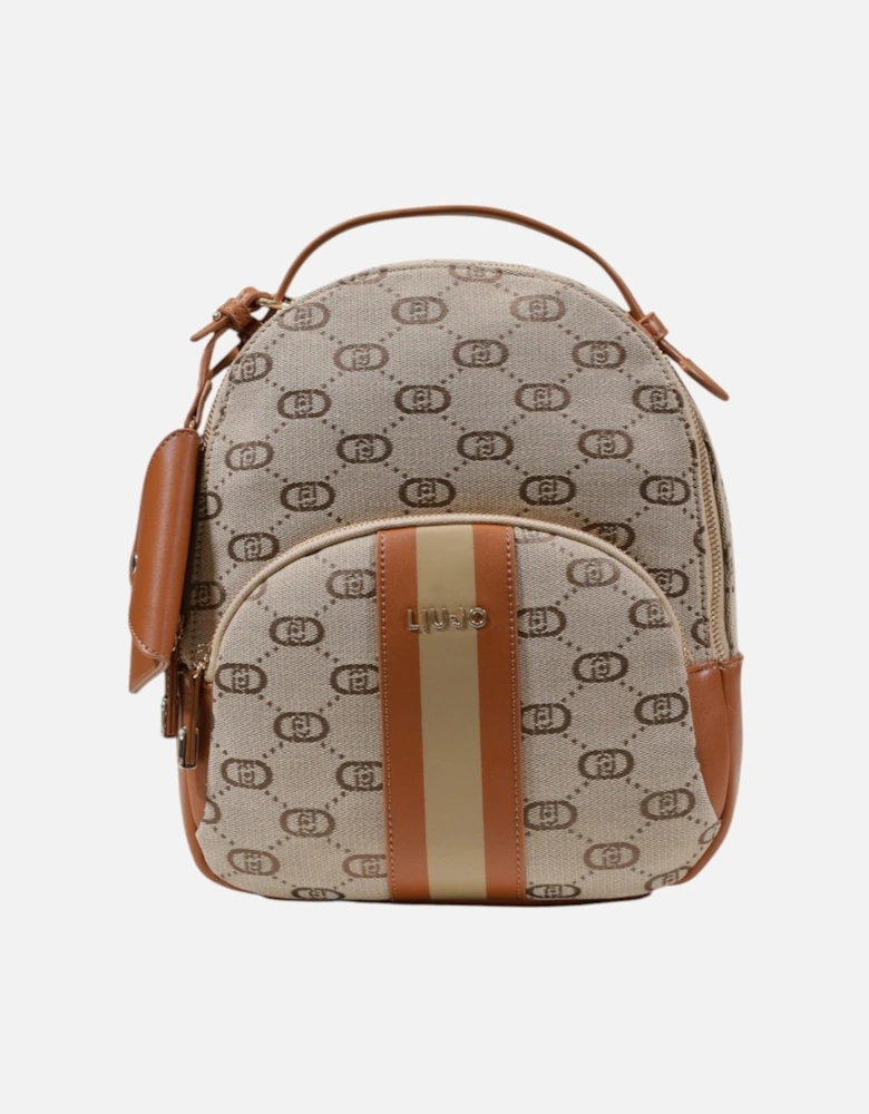 Rucksack with Zip Fastening Women - Beige Bags