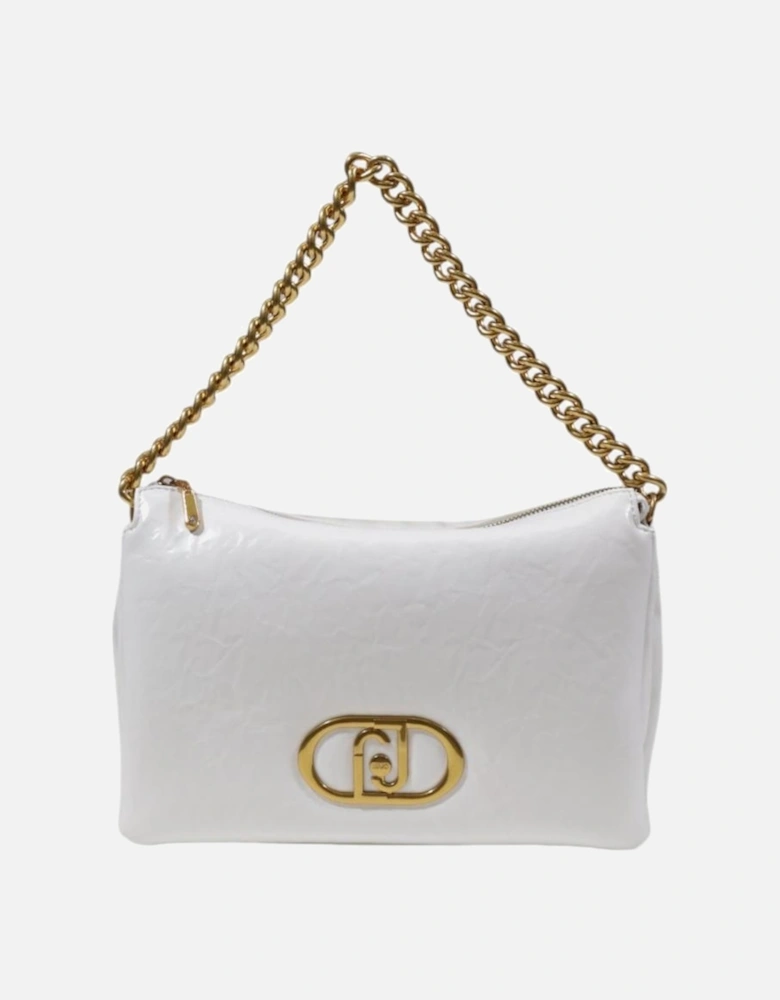 Shoulder Bag with Zip Fastening Women - White