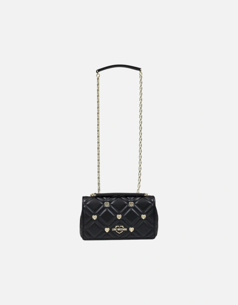 Shoulder Bag in Polyurethane Material Women - Black