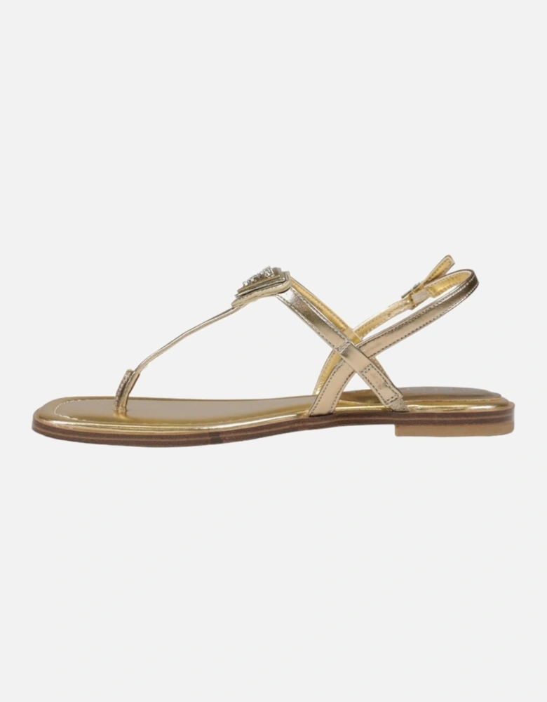 Gold Buckle Bow Sandals Women