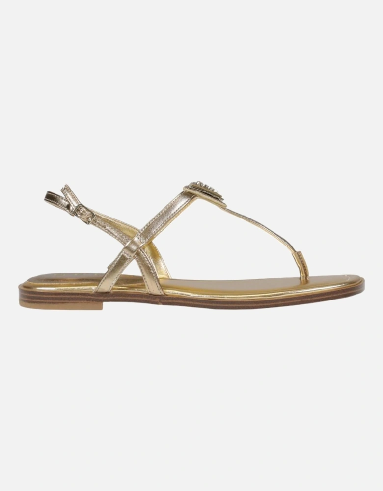 Gold Buckle Bow Sandals Women