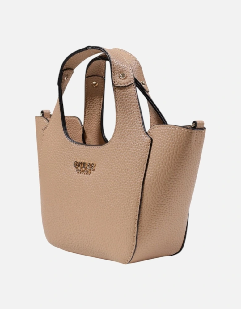 Handbag with Shoulder Strap and Inside Pockets Women - Beige Bags