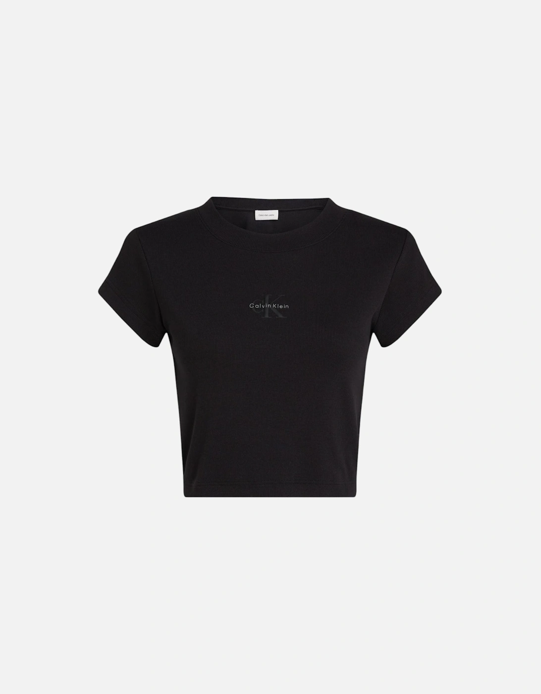 Round Neck Short Sleeve T-Shirt Women - Black Shirts, 4 of 3