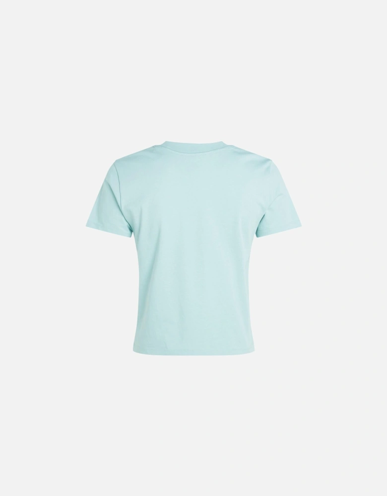 Organic Cotton Round Neck T-Shirt Women - Light Blue Shirts
