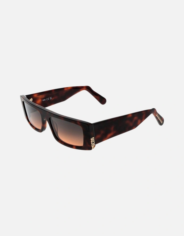 Rectangle Gradient Full-Rim Acetate Sunglasses Unisex - Brown