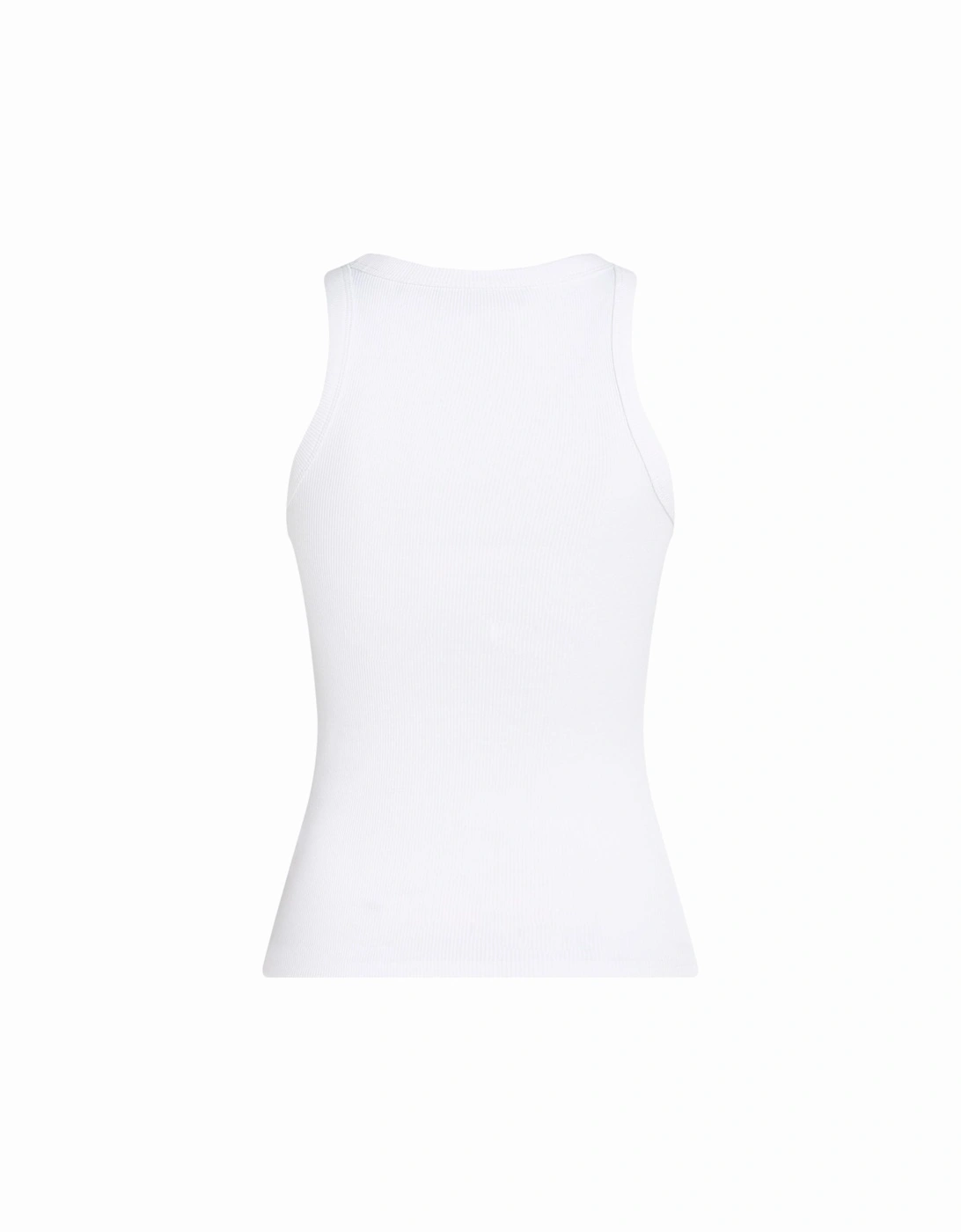 Boat Neck Organic Cotton Tank-Top Women - White Tops