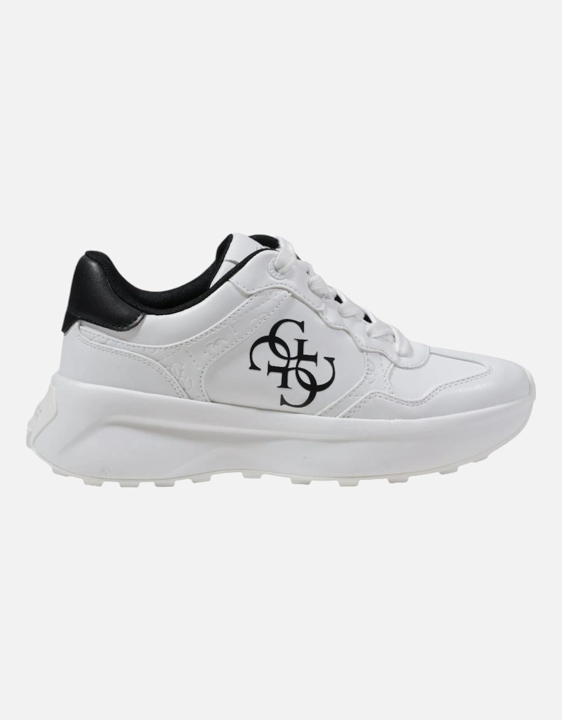 Guess Women's White Printed Lace-Up Sneakers Women - - : Size 6