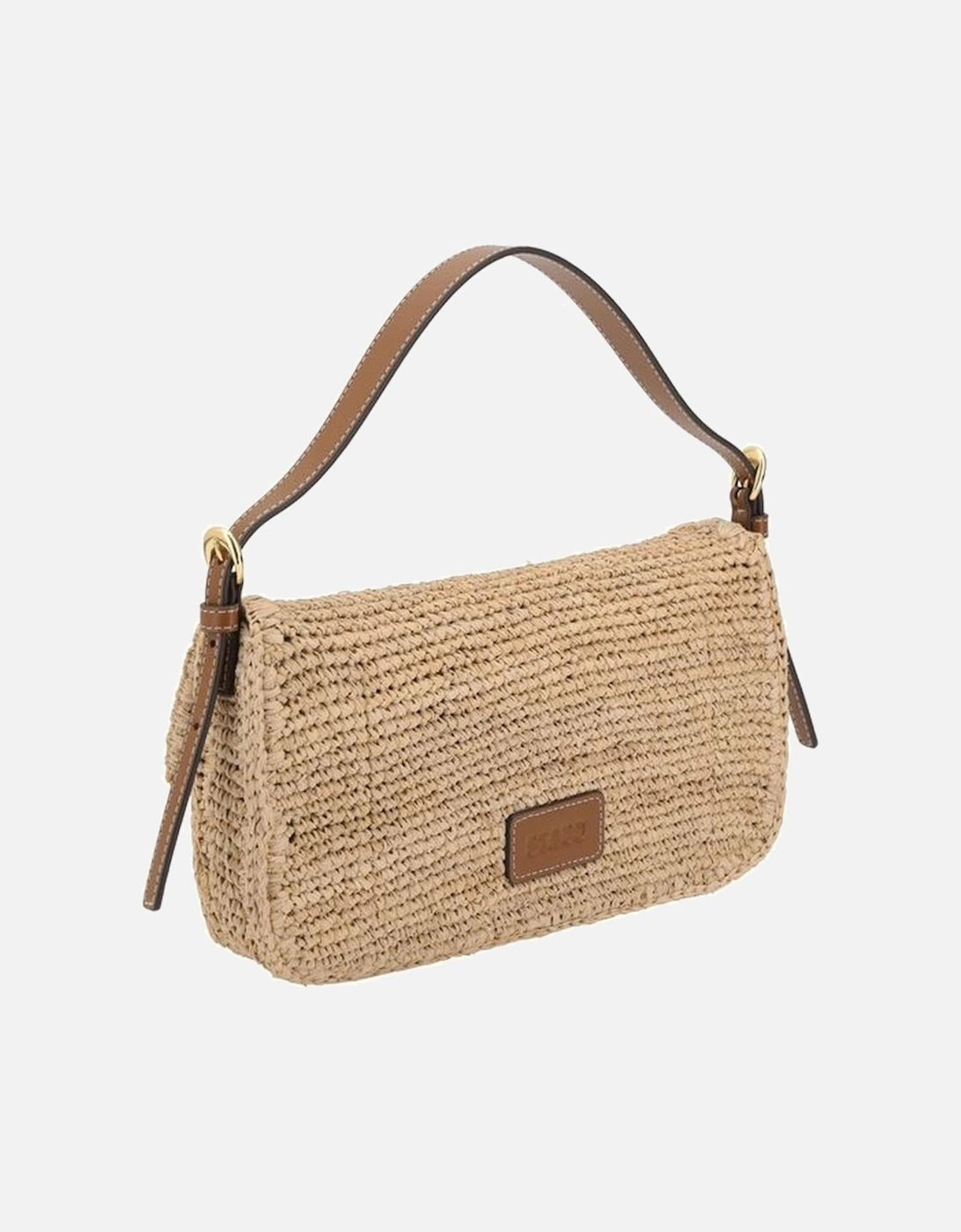 Raffia Harlow Shoulder Bag with Adjustable Strap Women - Beige