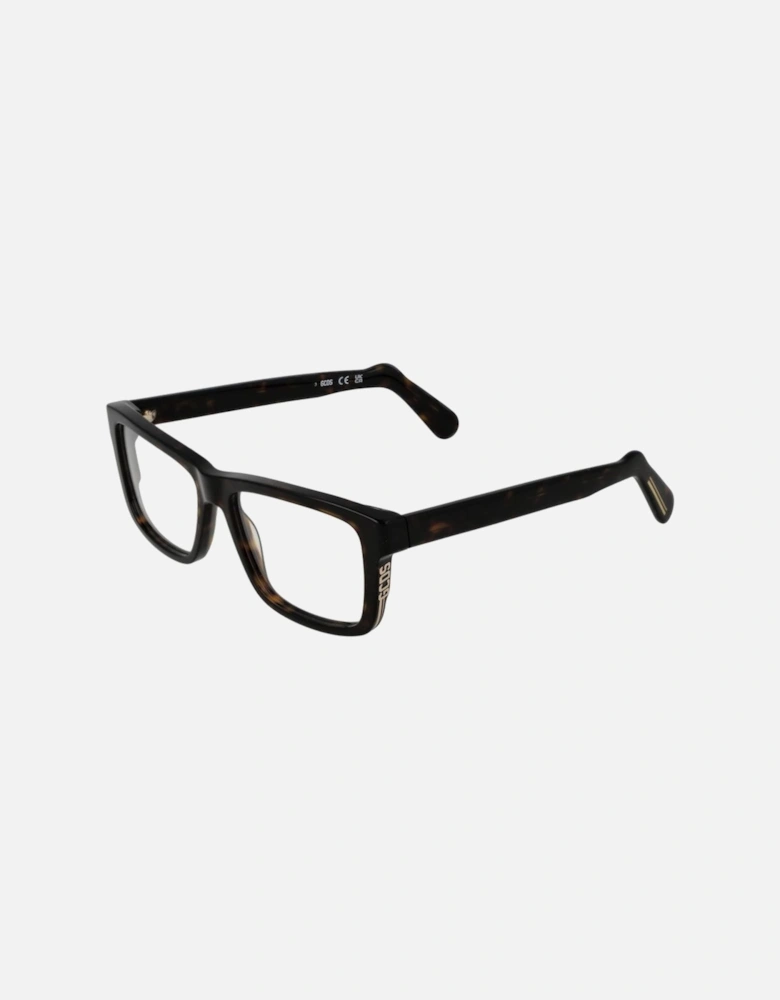 Full-Rim Rectangle Acetate Glasses Unisex - Brown Frames