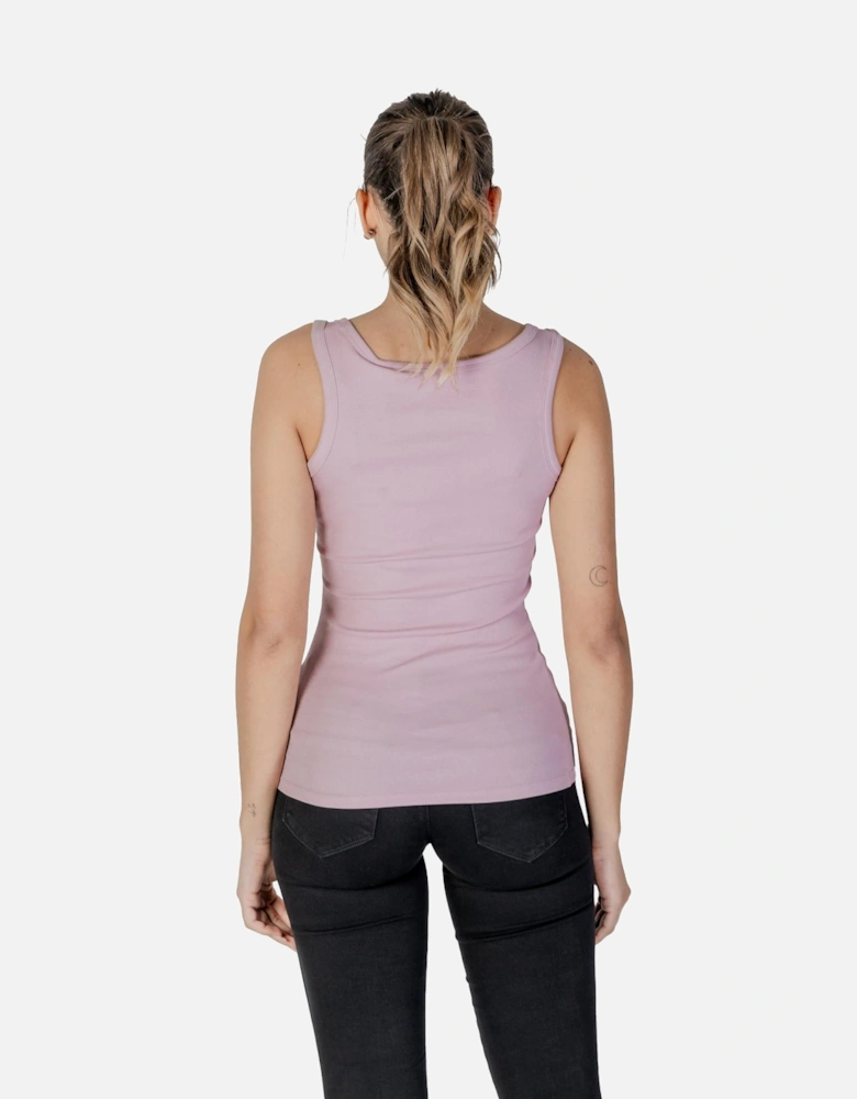 Printed Sleeveless Round Neck Tank-Top Women - Liliac Tops