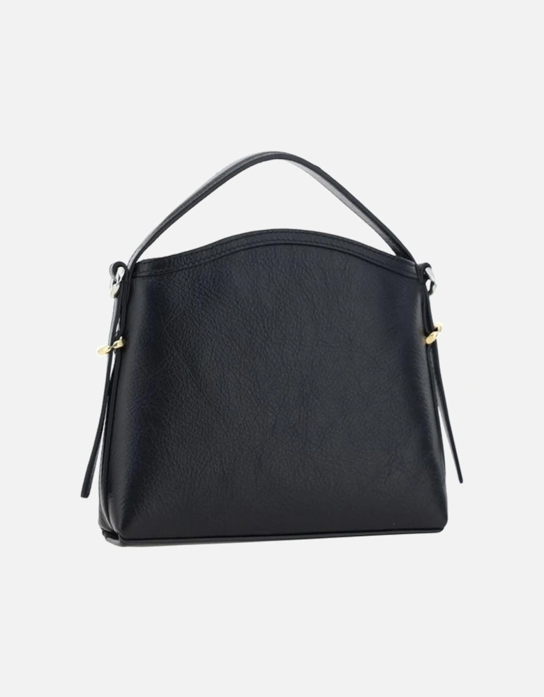 Leather Voyou-Nano Shoulder Bag with Buckle Details Women - Black