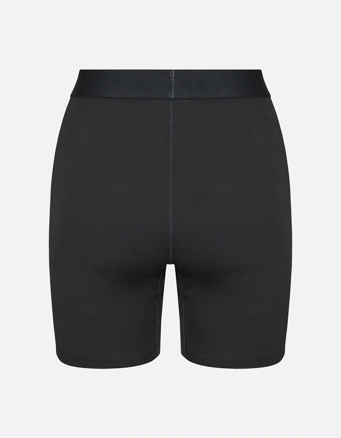 Women Modern Rib Cycling Shorts, Black