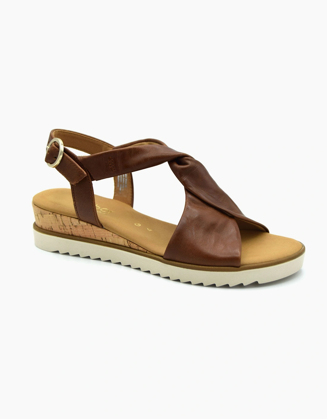 Gabor Women's RICH 62.751 LADIES SANDAL - Brown - Size: 5/EEE