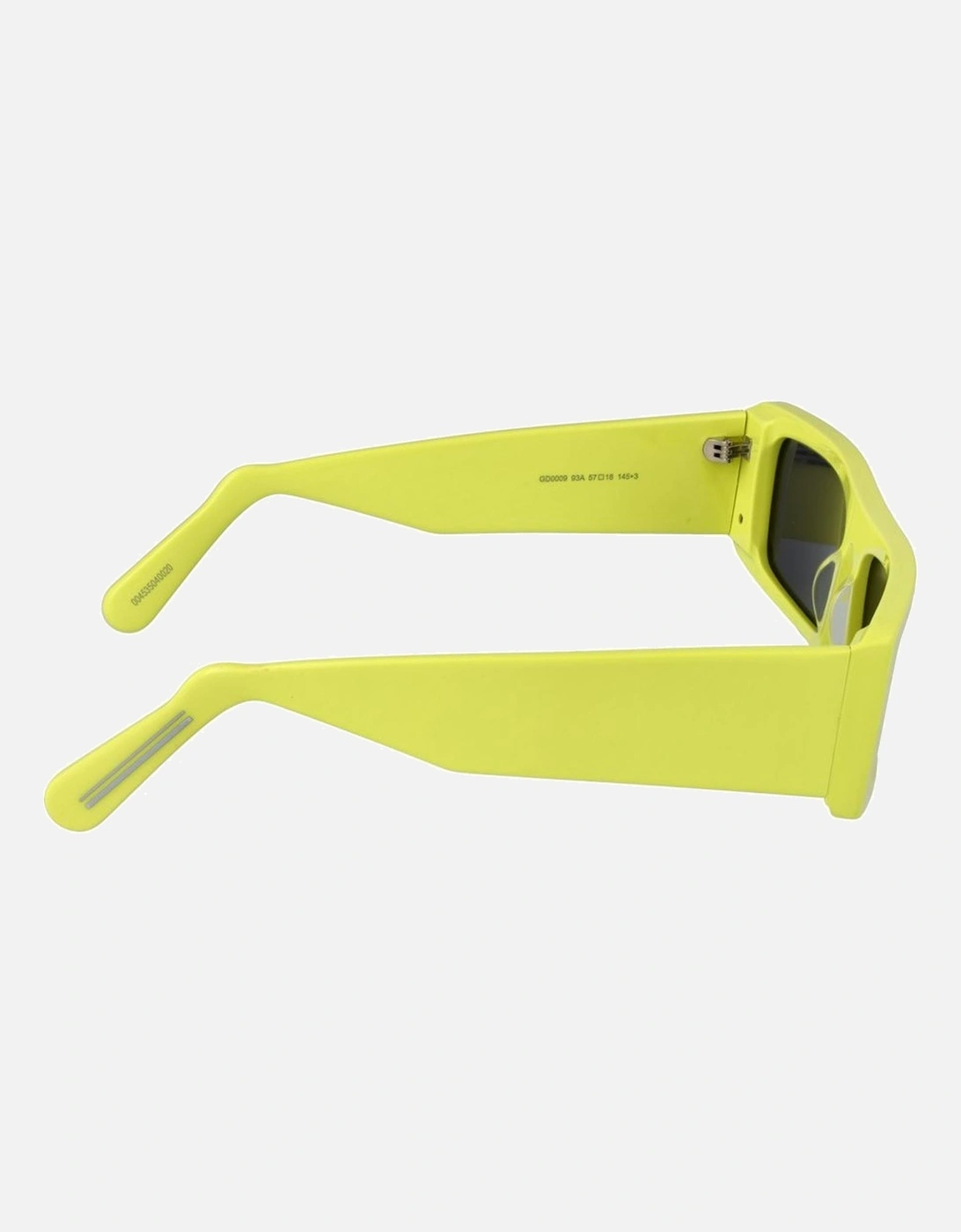 Full-Rim Rectangle Sunglasses with Grey Lenses Unisex - Green