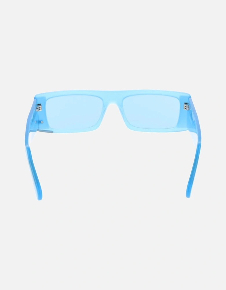 Full-Rim Rectangle Sunglasses with 100% UV Protection Unisex - Blue