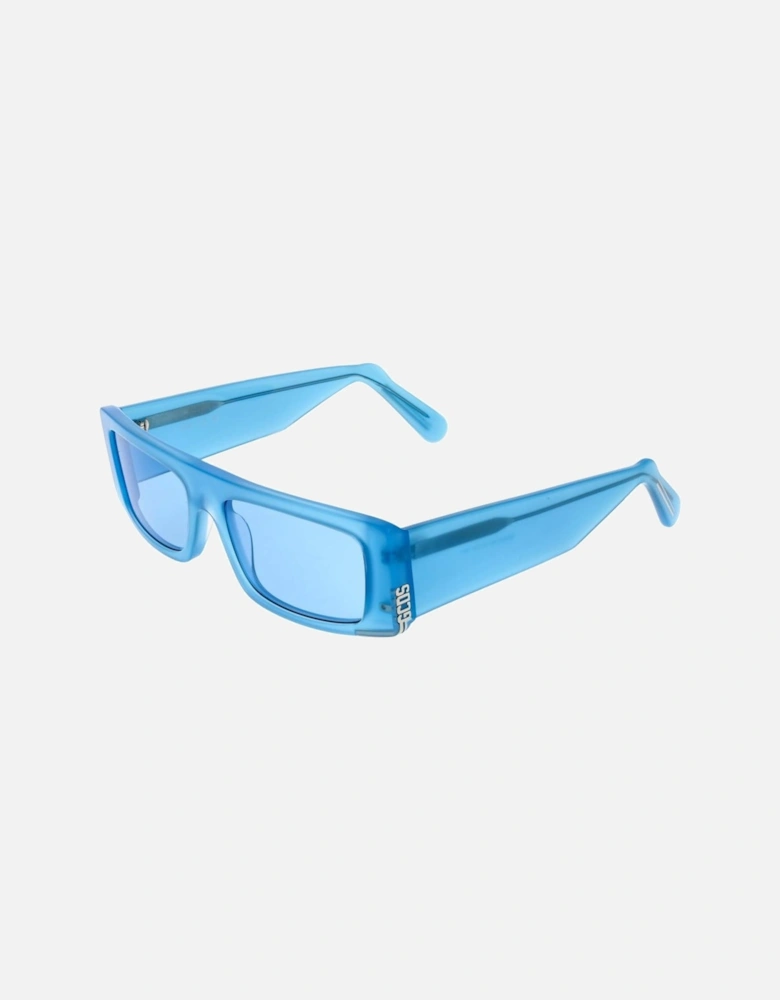 Full-Rim Rectangle Sunglasses with 100% UV Protection Unisex - Blue