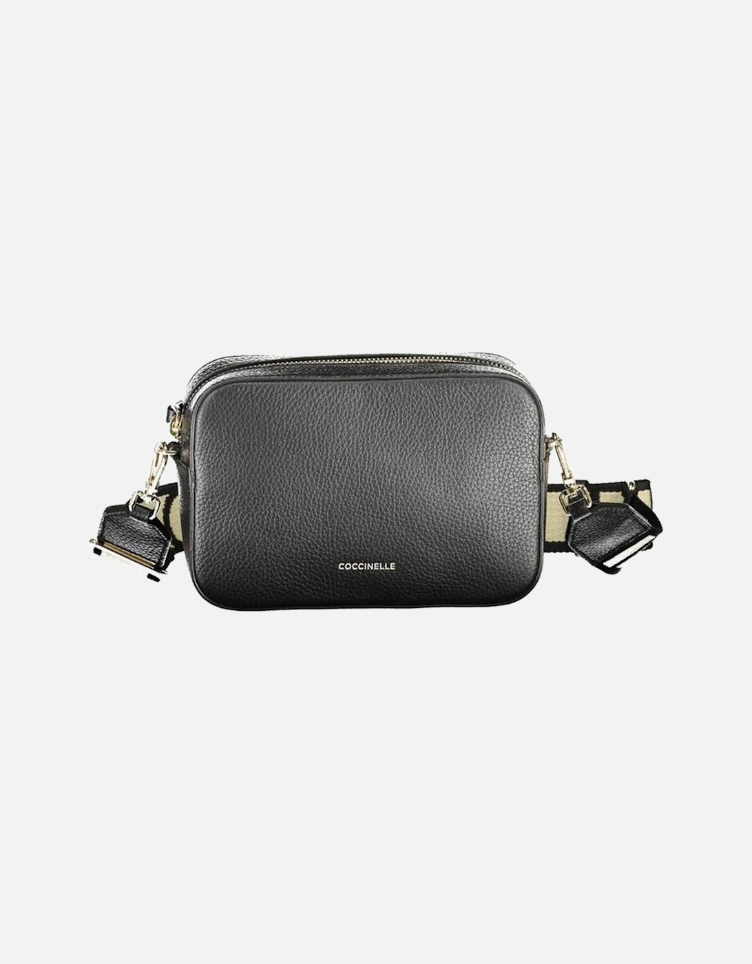 Contrasting Detail Shoulder Bag with Zip Closure Women - Black, 4 of 3