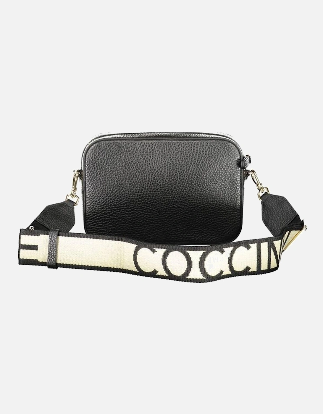 Contrasting Detail Shoulder Bag with Zip Closure Women - Black