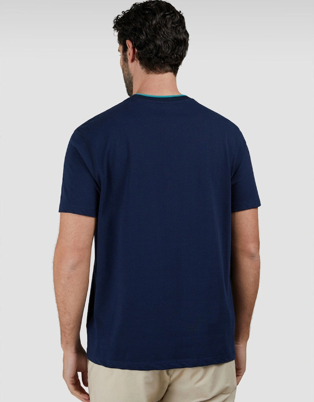 Embroidered Fin T-Shirt 013 Navy