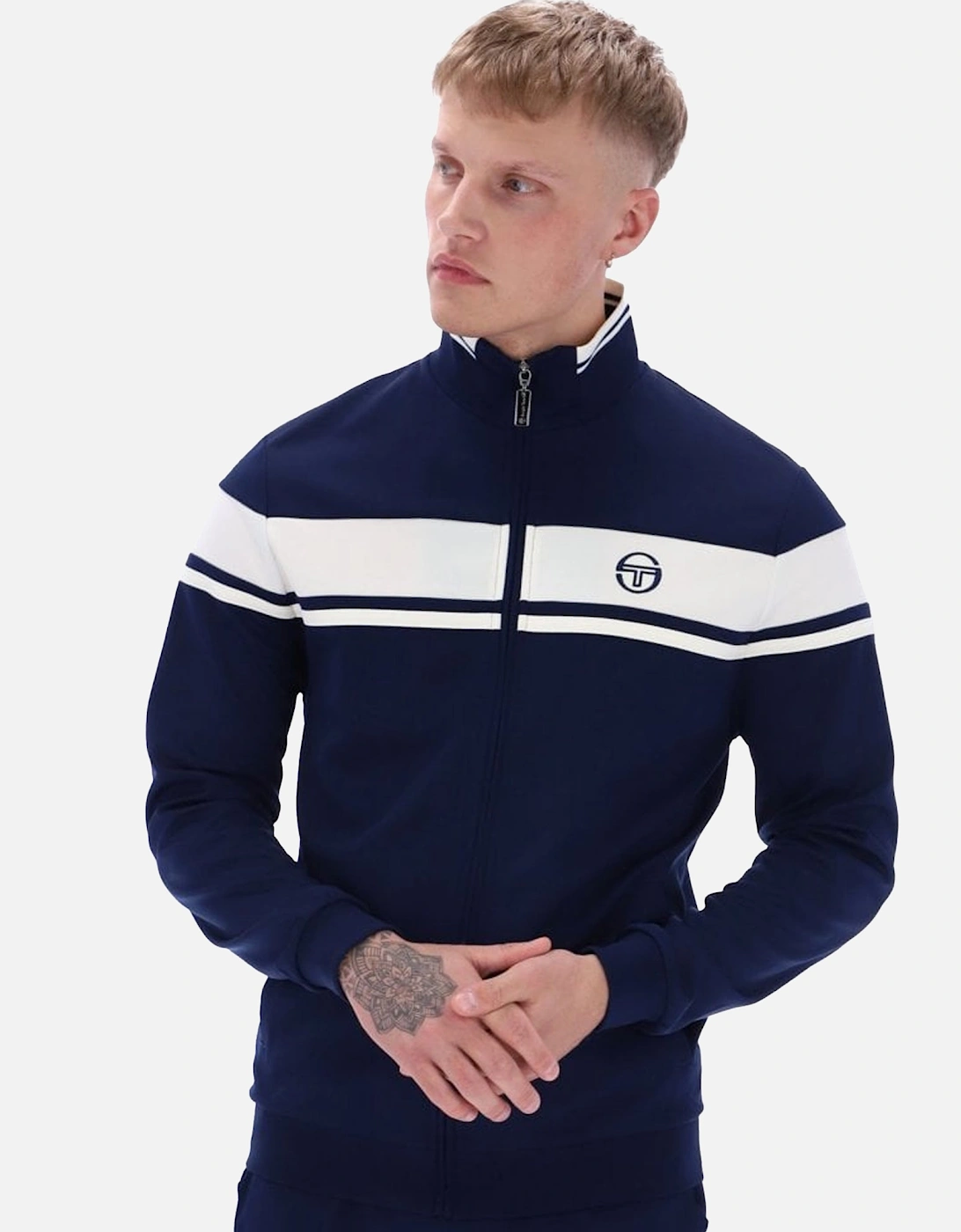 Damarindo Track Top Jacket Maritime Blue/Gardenia/Maritime Blue