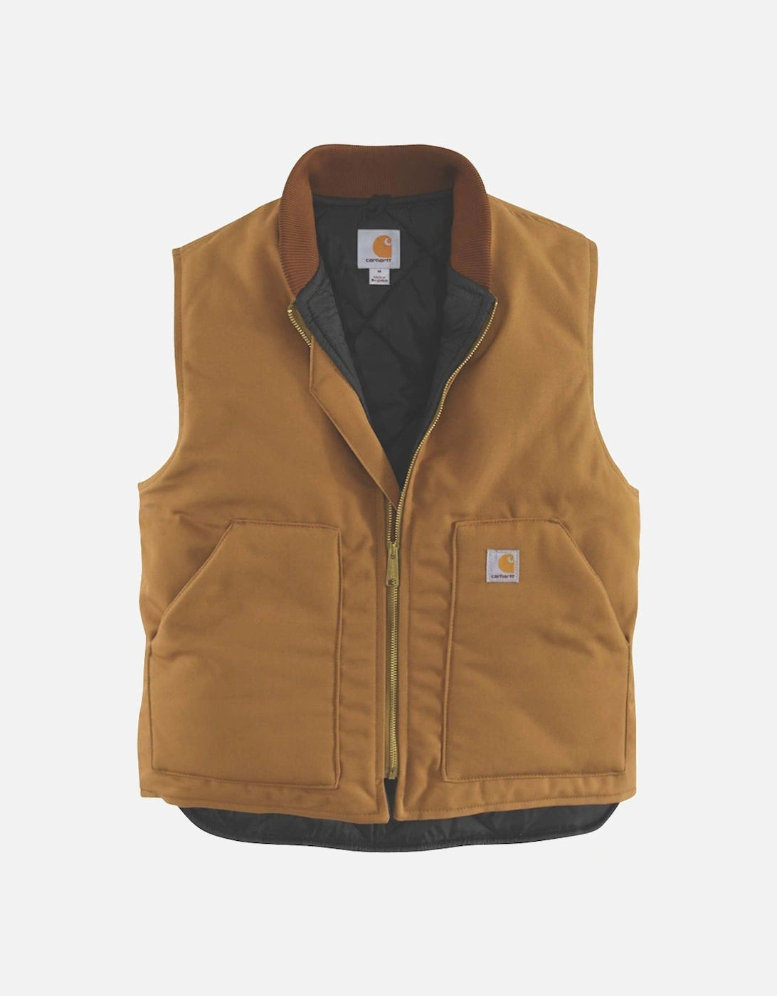 Carhartt Mens V01 Insulated Rib Collar Padded Vest, 2 of 1