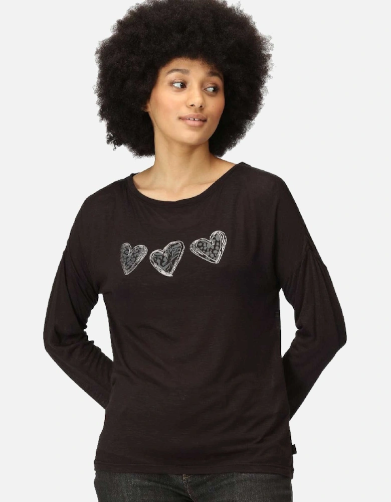 Womens Carlene Long Sleeve T Shirt Tee