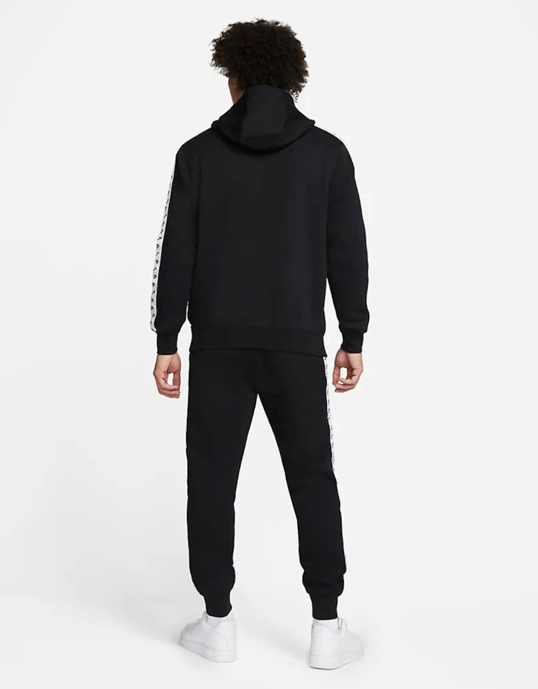 Men's Fleece Black Tracksuit Repeat Logo