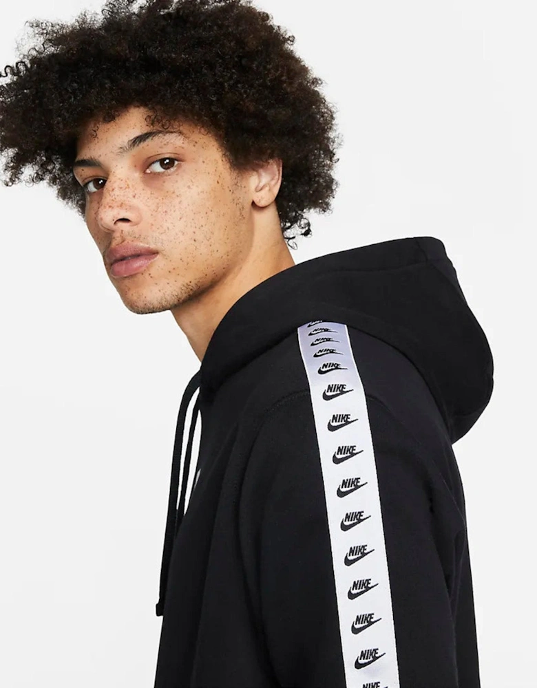 Men's Fleece Black Tracksuit Repeat Logo