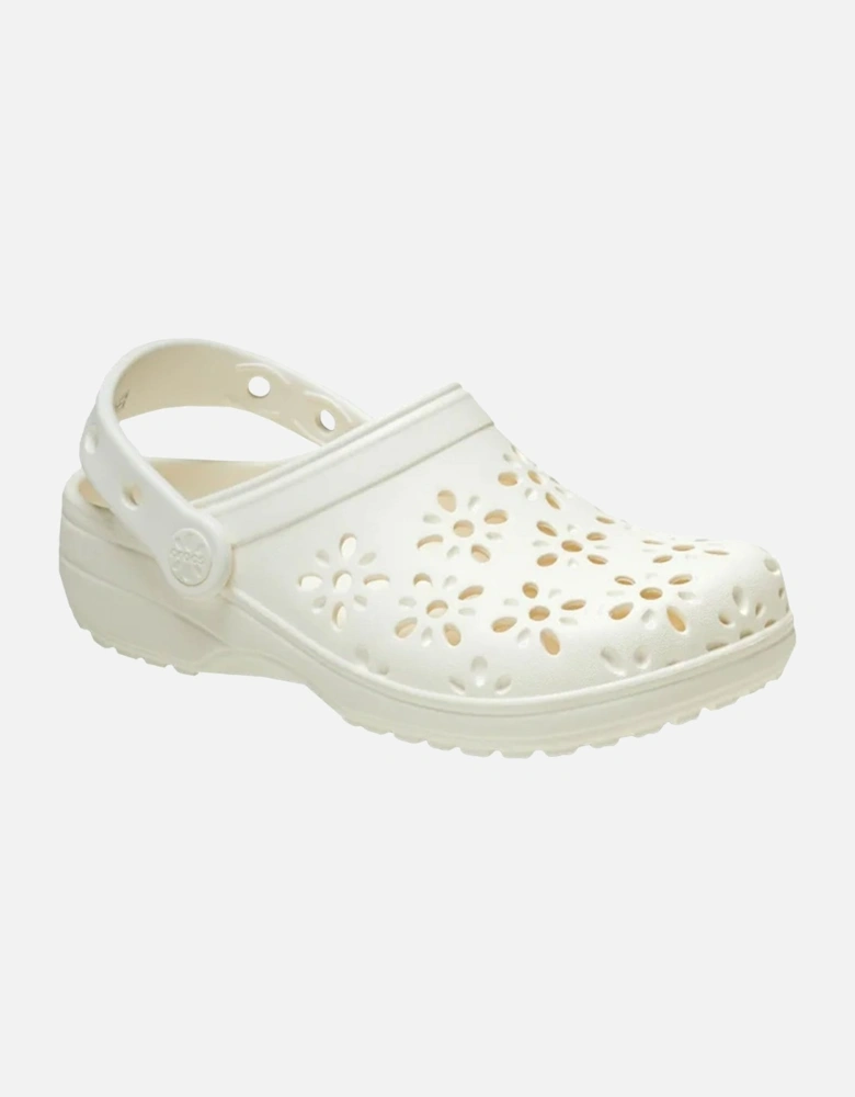 Floral Cut Clog Girls Sandals