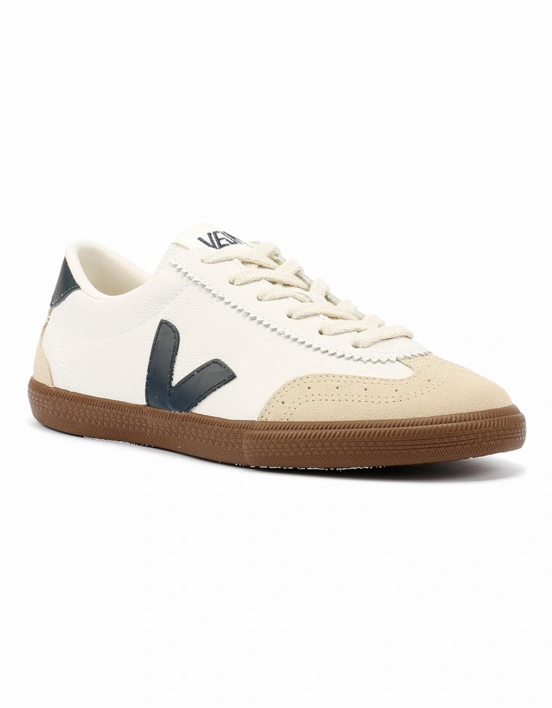 Volley Leather Women's White/Navy Trainers