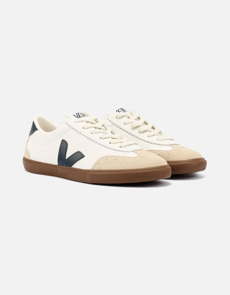 Volley Leather Women's White/Navy Trainers