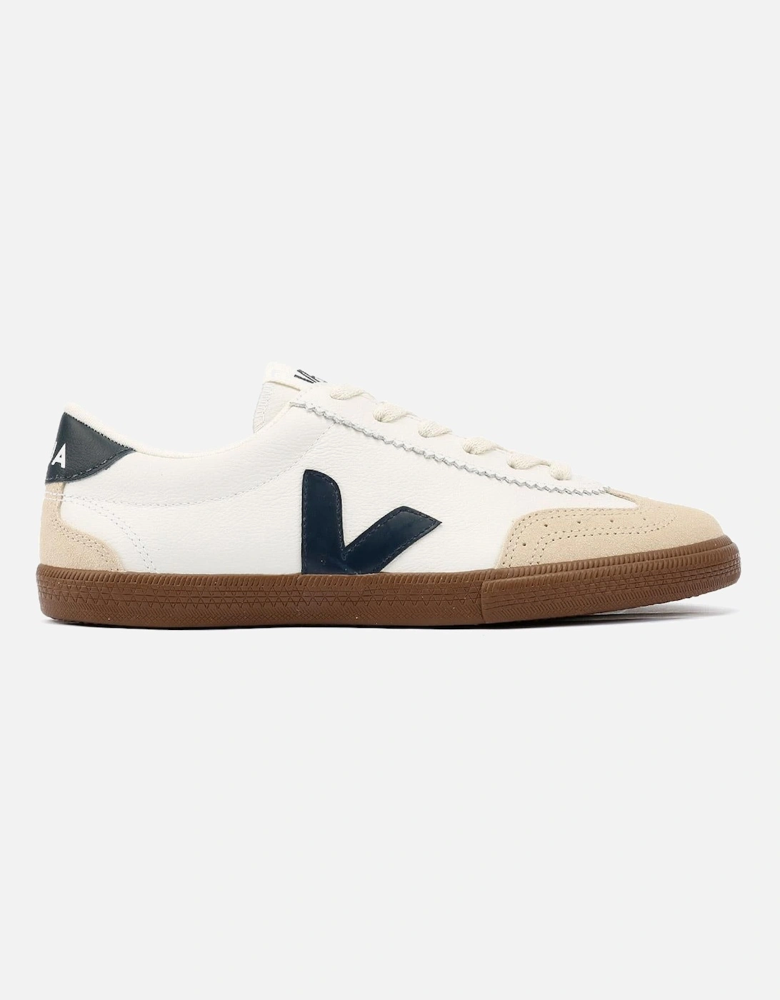 Volley Leather Women's White/Navy Trainers