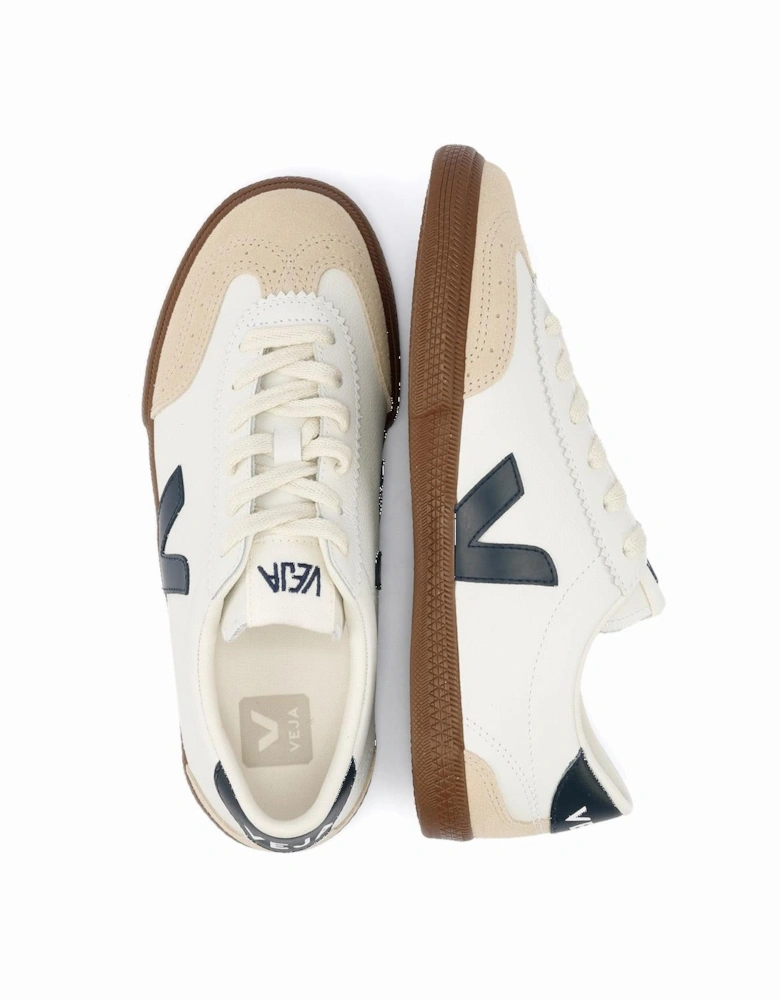 Volley Leather Women's White/Navy Trainers