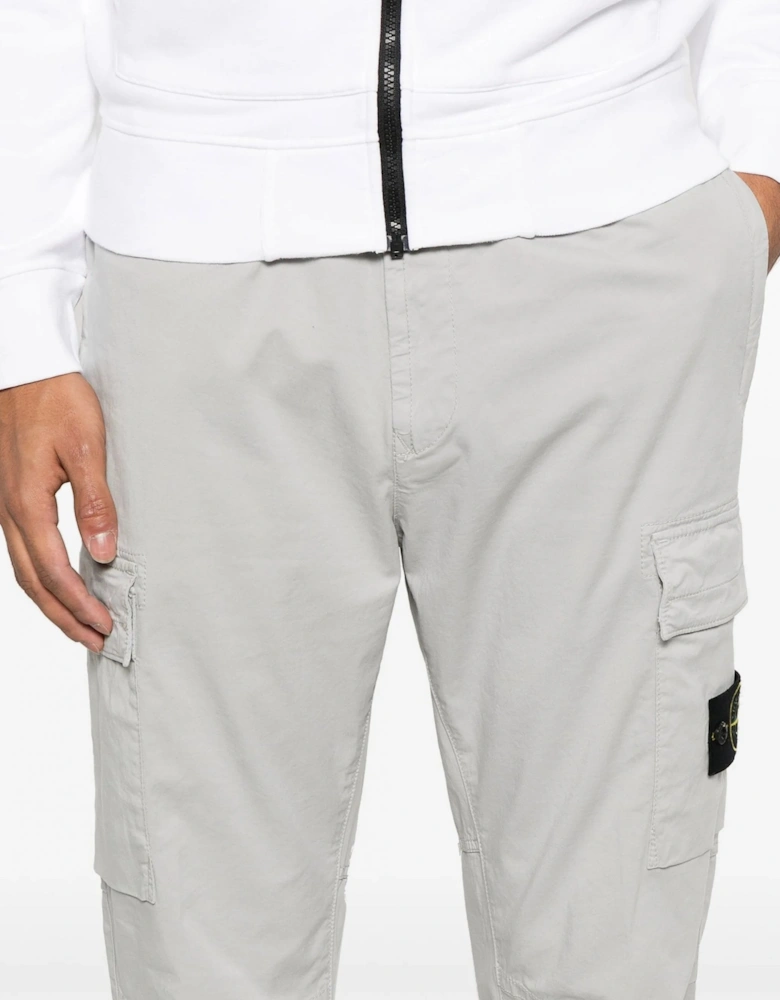 Cuffed Combat Trousers Grey