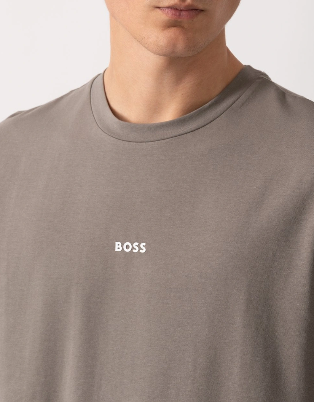 BOSS TChup Mens Crew Neck Small Logo T-Shirt