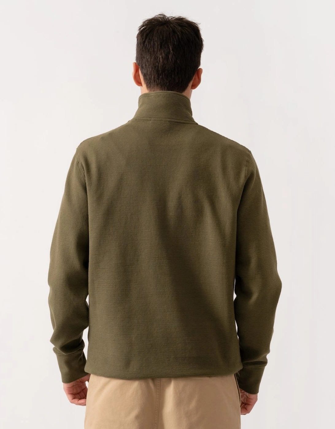 Mens Texture Half-Zip Sweatshirt