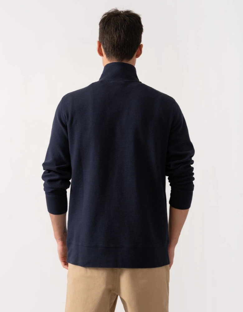 Mens Texture Half-Zip Sweatshirt