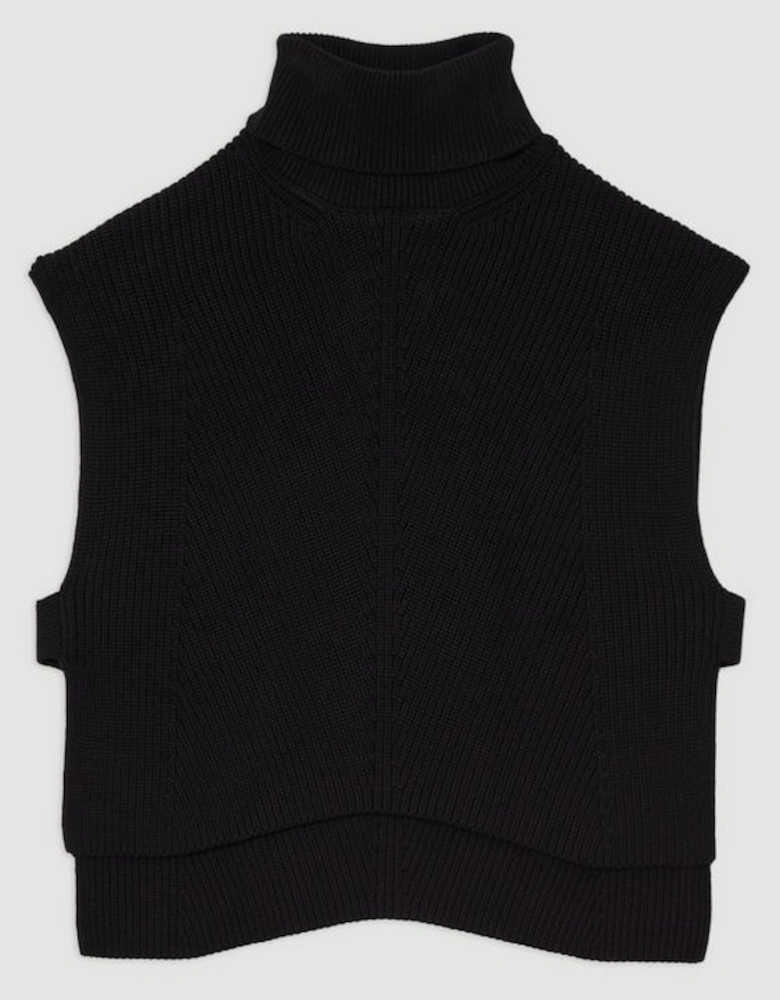 Ribbed Tabbard Knitted Tank