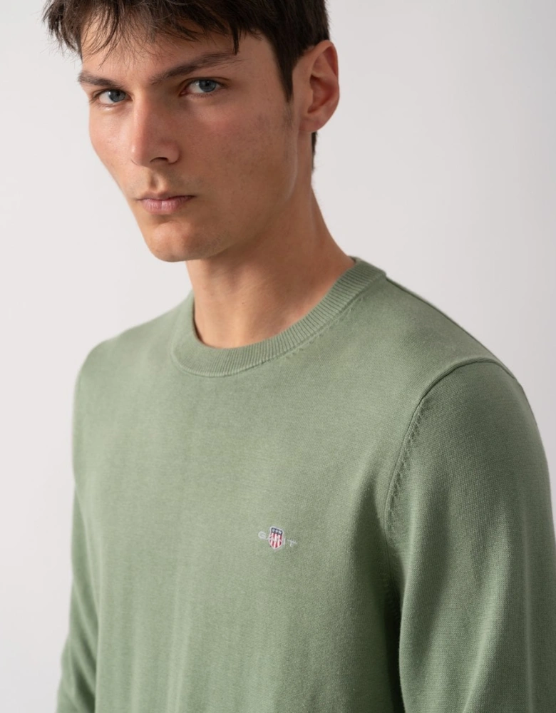 Mens Classic Cotton Crew Neck Jumper