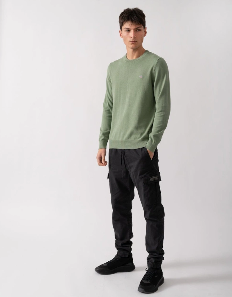 Mens Classic Cotton Crew Neck Jumper