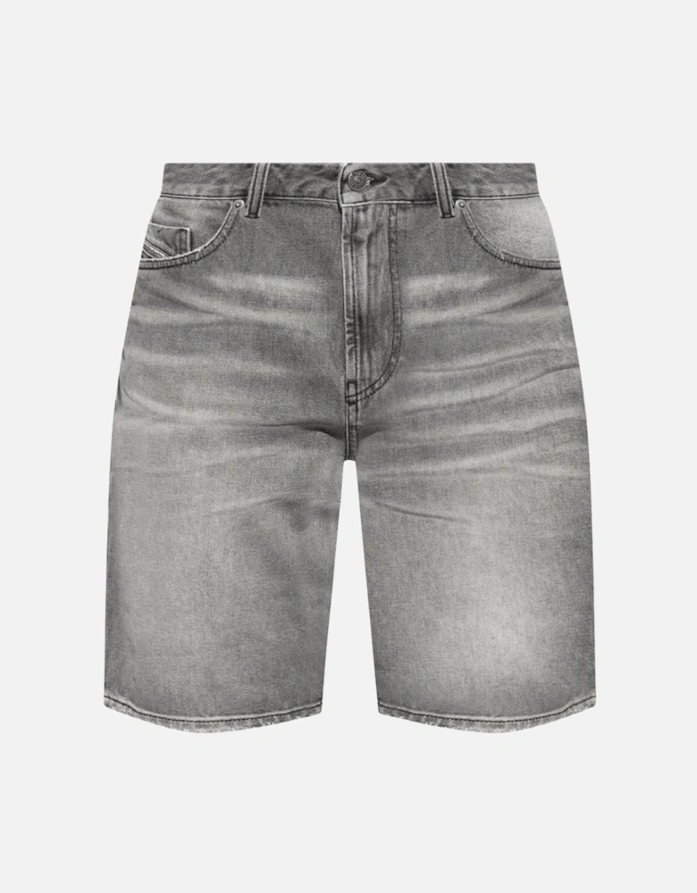 D-FIN Grey Denim Shorts