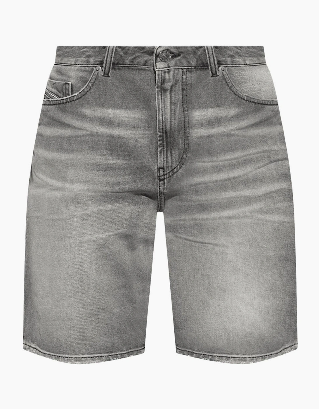 Diesel Men's Grey D-Fin Denim Shorts